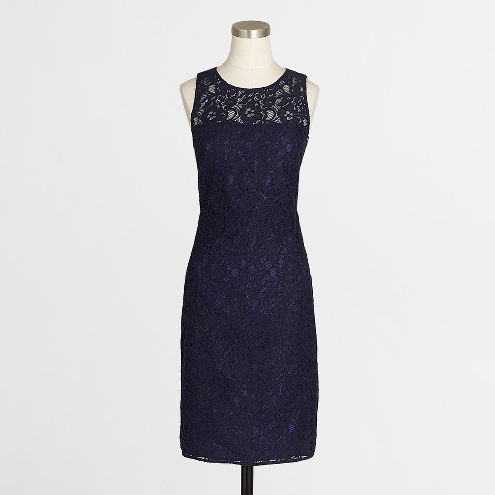 J.Crew navy lace dress size 00